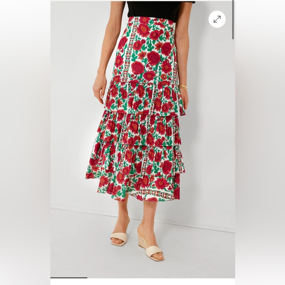 Ro’s Garden Pink Dijon Honduras Maxi Skirt